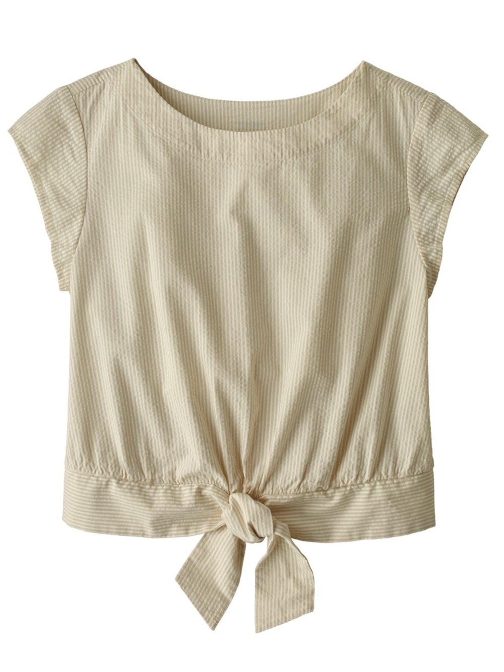 Patagonia | Organic Cotton Seersucker Top | Pumice | L